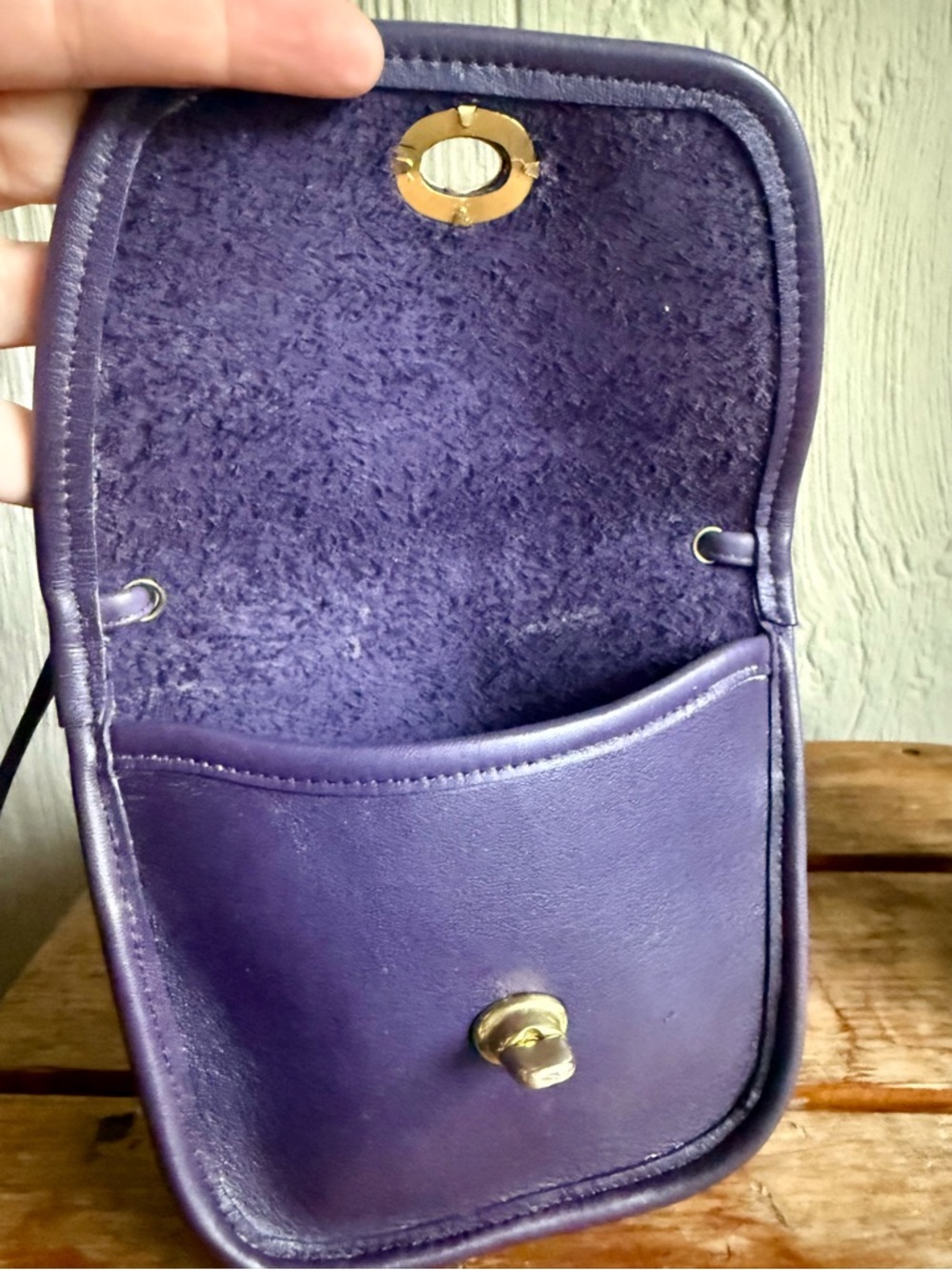 Vintage Coach Everett Mini Bag in Purple - Picture 6 of 9